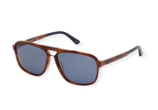 Sunglasses gant brown blue lenses square uvprotection