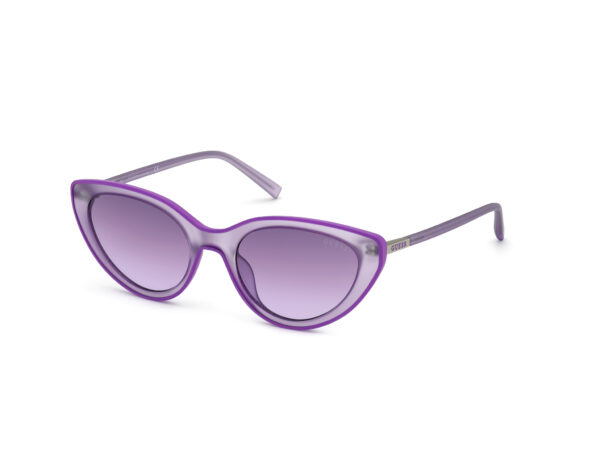 sunglasses guess cat eye purple degrade uvprotection