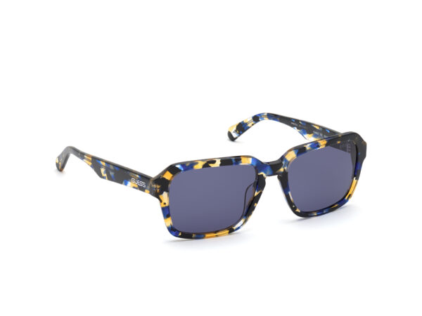 sunglasses guess square yellow blue uvprotection women