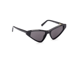 sunglasses sportmax maxmara black cat-eye fume lenses women uvprotection