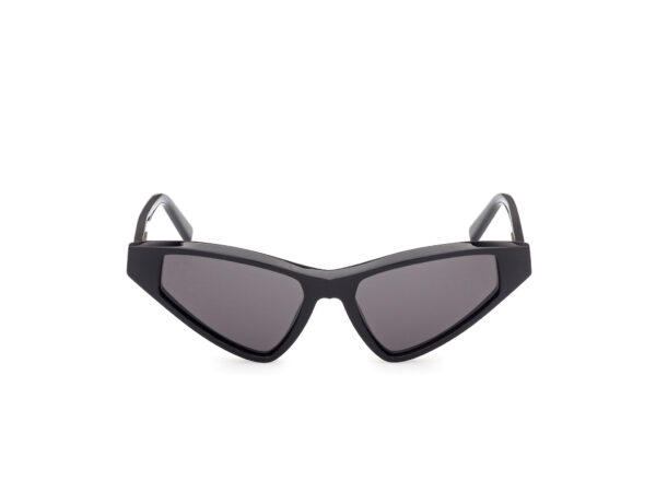 sunglasses sportmax maxmara black cat-eye fume lenses women uvprotection