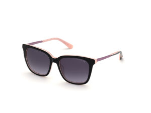 sunglasses guess black pink ribbon square uvprotection