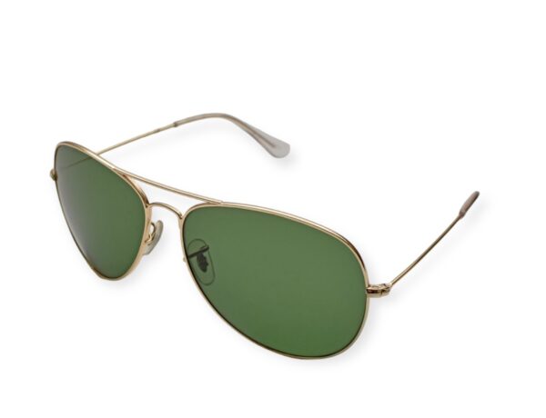 sunglasses 3guys men women unisex aviator shape gold metallic green crystal lenses uvprotection