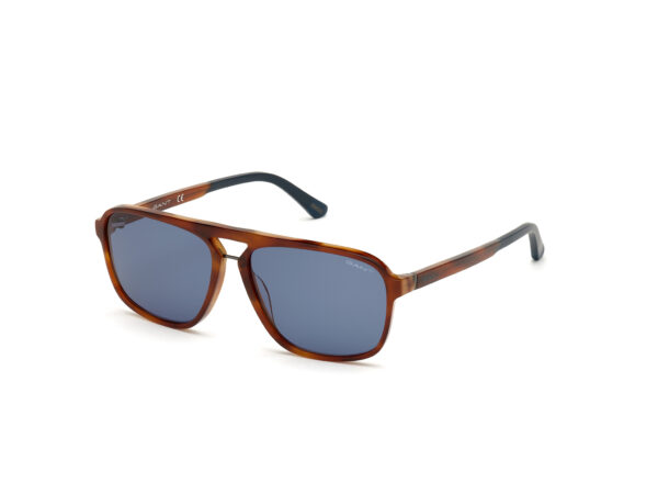 Sunglasses gant brown blue lenses square uvprotection