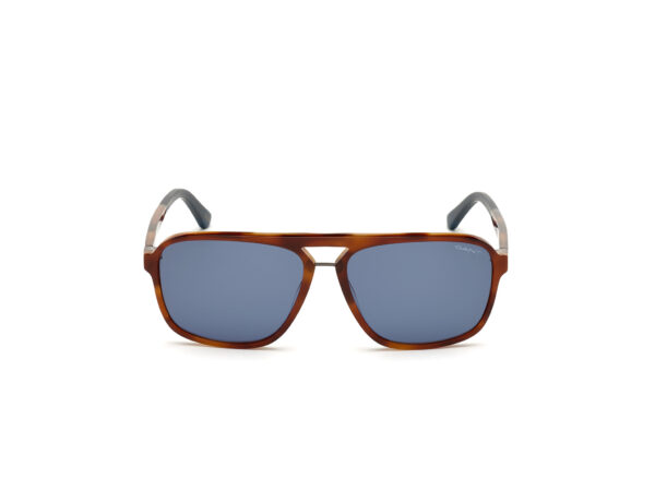 Sunglasses gant brown blue lenses square uvprotection