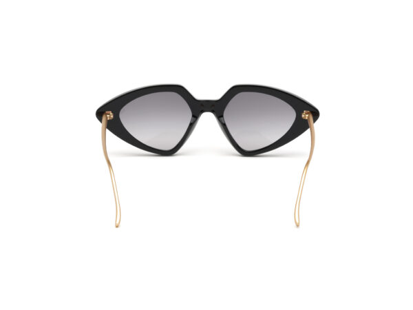 sunglasses sportmax maxmara black triangle gold fume degrade lenses gradient women uvprotection