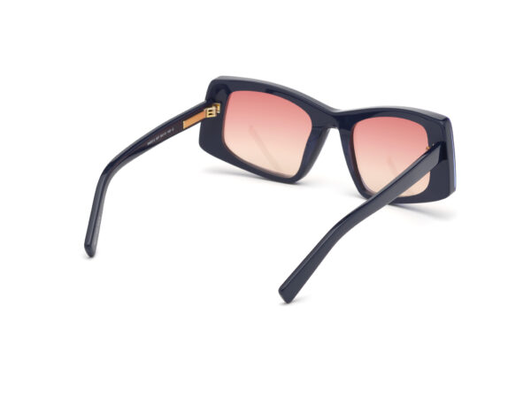 sunglasses sportmax maxmara butterfly blue red brown lenses women uvprotection