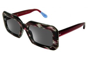 sunglasses urban owl acetate square dark red fume lenses women uvprotection