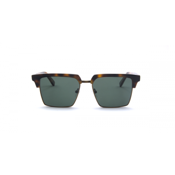 sunglasses zeus dione hector square clubmaster brown havana g15 dark green lenses by zeiss men women uvprotection