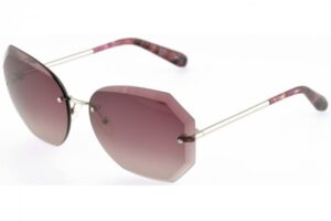 sunglasses envy women griff silver metal dark red gradient degrade lenses uvprotection