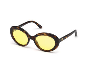 sunglasses guess brown havana yellow lenses women uvprotection