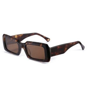 sunglasses charles dumpiad 1972 rectangle brown havana acetate brown lenses polarized