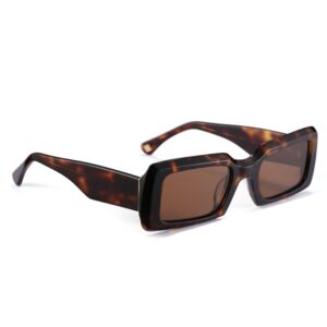 sunglasses charles dumpiad 1972 rectangle brown havana acetate brown lenses polarized