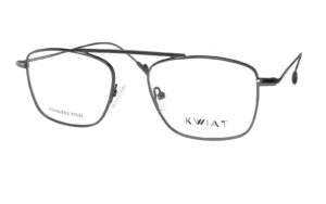 frame glasses kwiat men women gun metal grey square metal