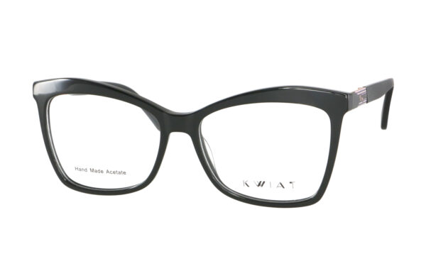 frame glasses kwiat women butterfly black acetate metal decoration on sides