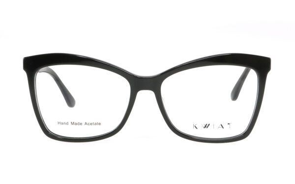 frame glasses kwiat women butterfly black acetate metal decoration on sides