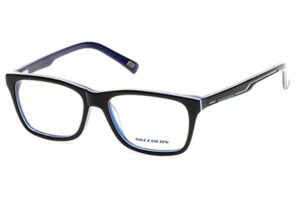 frame glasses skechers men square black and blue acetate