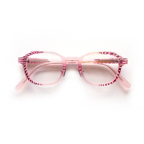 frame glasses ugly bell square small handcrafted pink acetate red details women