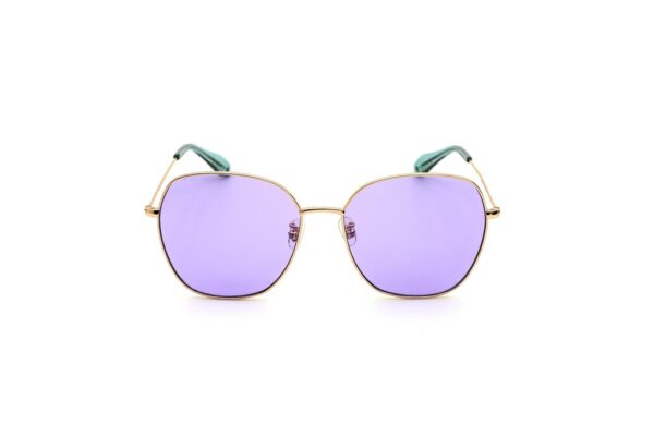 sunglasses mujosh women oversized square metal pink gold purple lenses uvprotection