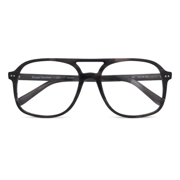 frame sergio tacchini men aviator black acetate