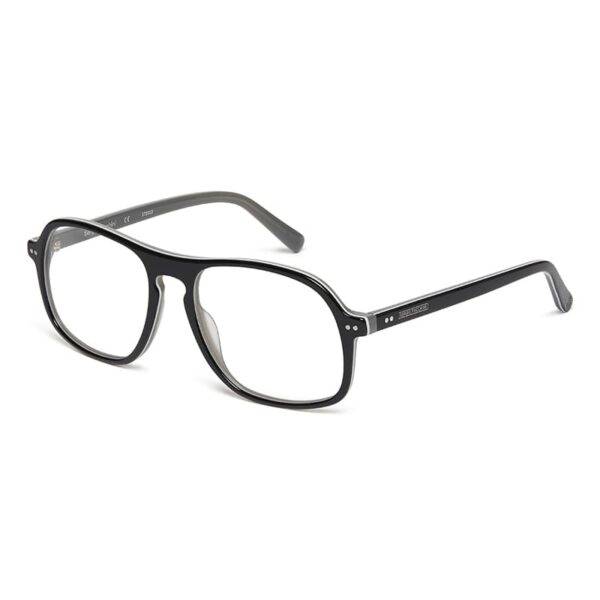 frame glasses sergio tacchini men aviator black acetate