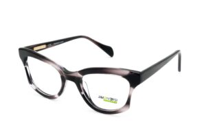 glasses frame tipi diversi women butterfly shape acetate frame crystal grey and black color