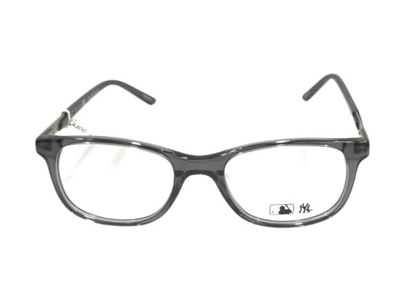 eyeglasses ny yankees boys children rectangular shape crystal grey plastic frame