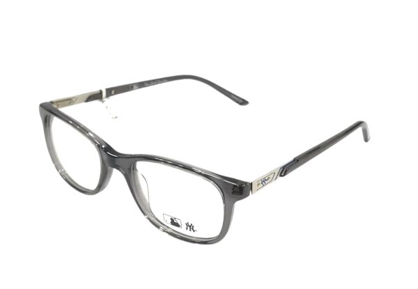 eyeglasses ny yankees boys children rectangular shape crystal grey plastic frame