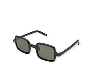 sunglasses charles 1972 men women unisex square shape black acetate fume polarized lenses