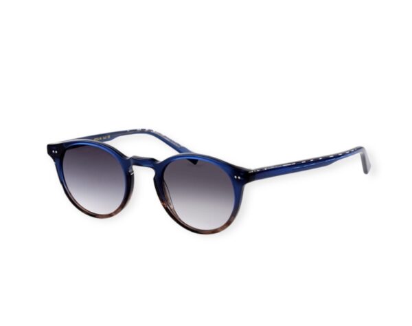 sunglasses bluesky men women round blue brown acetate fume degrade lenses antireflex gradient uvprotection