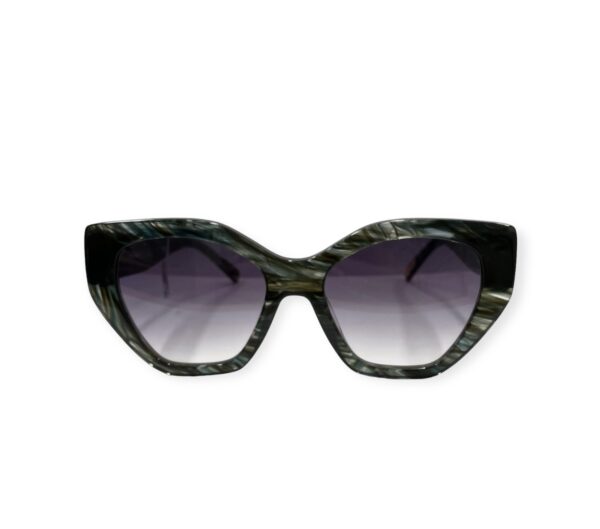 sunglasses women bluesky tropical green acetate fume degrade lenses antireflex uvprotection round