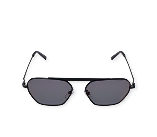 sunglasses daniel hechter men women unisex polygonal shape metallic black color fume lenses antireflex coat uvprotection