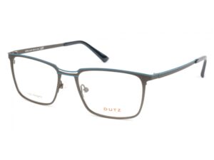 frame glasses dutz men rectangle grey metal petrol hypo allergenic