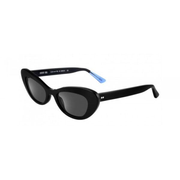 sunglasses urban owl black cat-eye fume lenses acetate women uvprotection