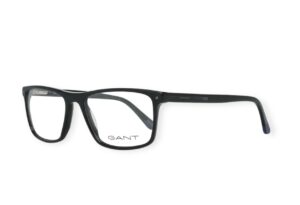 frame gant men women rectangle black acetate