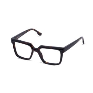 frame glasses les pieces uniques men women oversized square dark brown havana acetate