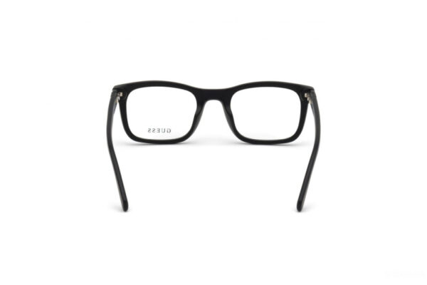 frame guess square men women black matte acetate