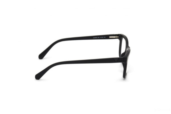 frame guess square men women black matte acetate