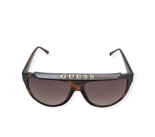 sunglasses men women unisex guess mask type brown havana acetate brown gradient lenses uvprotection