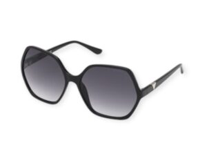 sunglasses black guess fume lenses gradient oversized uvprotection