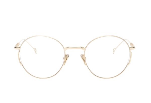 frames haze new york men women round golden metal titanium