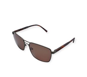 sunglasses hoffman men american optikal type brown metallic brown havana acetate temples brown crystallic lenses antireflex coat uvprotection