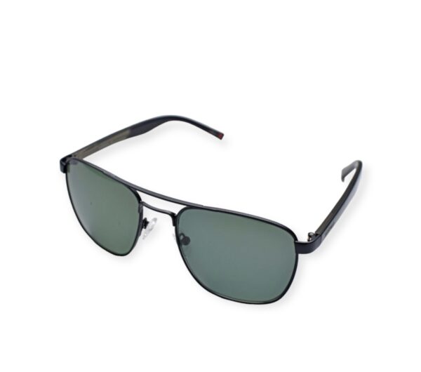 sunglasses hoffman men american optical type black metallic frame green crystal lenses antireflex coat uvprotection