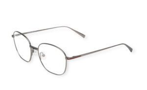 kreuzbergkinder frames men women grey/silver square metal