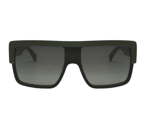 sunglasses kreuzbergkinder men women mask dark green and black acetate fume degrade lenses antireflex coat uvprotection