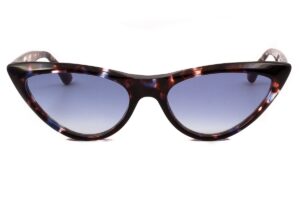 sunglasses les pieces uniques women butterfly blue havana acetate blue gradient antireflex lenses degrade uvprotection