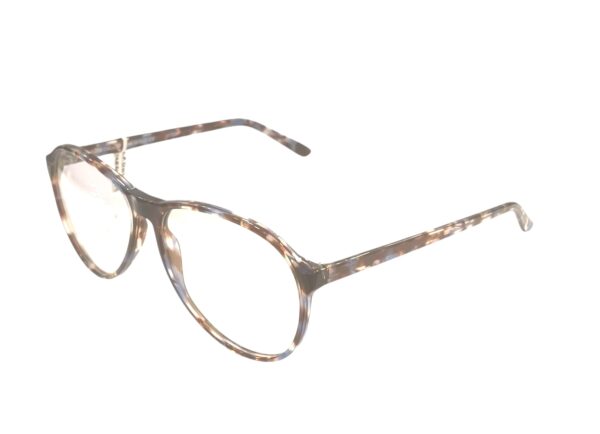 frame glasses les pieces uniques aviator men blue brown acetate