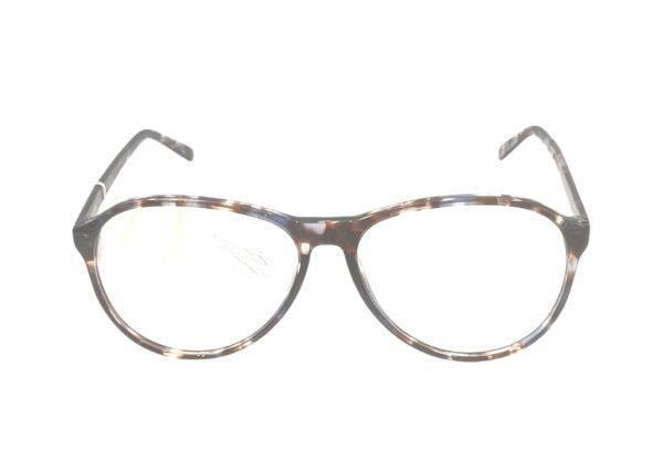 frame glasses les pieces uniques aviator men blue brown acetate