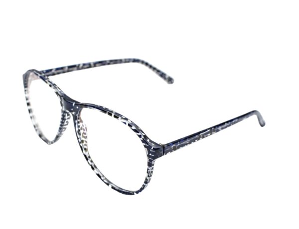 frame glasses les pieces uniques men aviator shape acetate frame transparent blue and black color