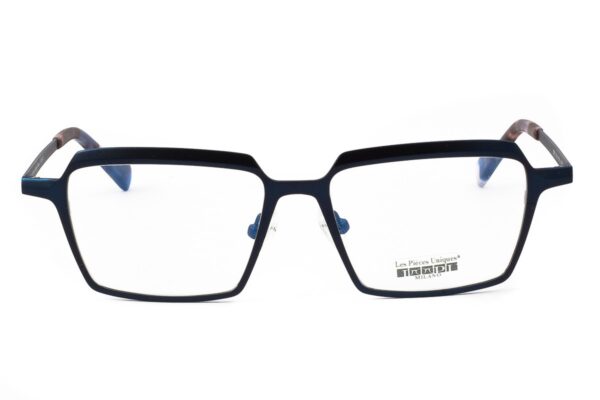 frame glasses les pieces uniques women square metal blue